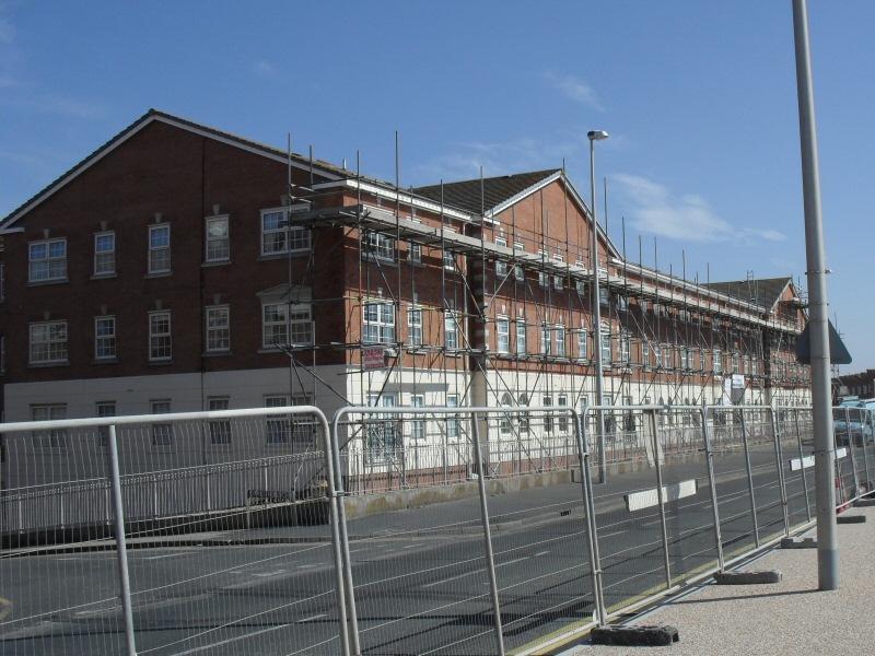 Photo - Admirals Sound (2 of 4) - North view of the work in progress on Cleveleys promenade. - Double Glazing, Soffits, Fascias and Guttering - Home - © J C Joinery