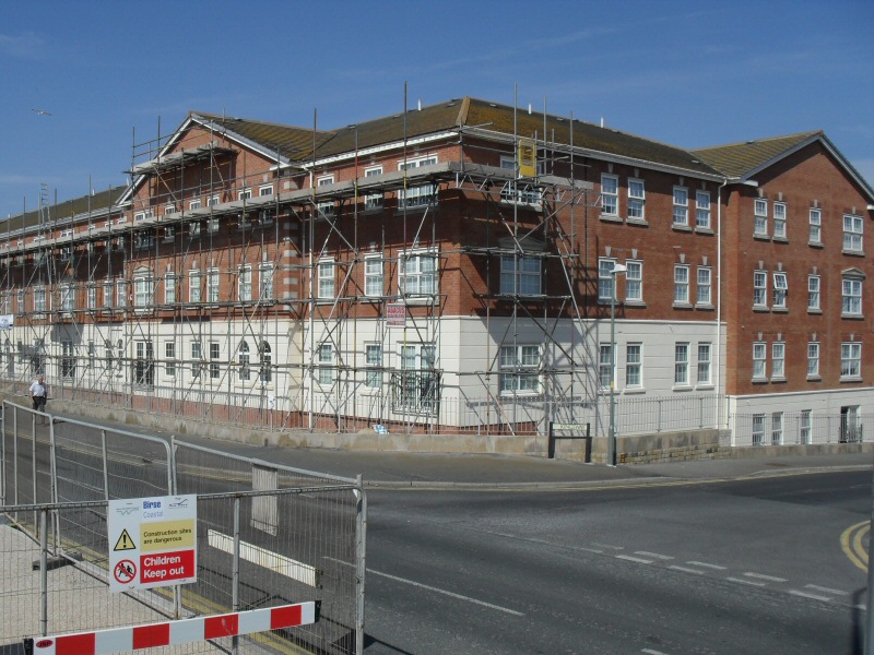 Photo - Admirals Sound (1 of 4) - Replacement of 1000ft+ of fascias, gutters, soffits and downpipes at a 5 storey block of flats in Thornton Cleveleys. - Double Glazing, Soffits, Fascias and Guttering - Home - © J C Joinery
