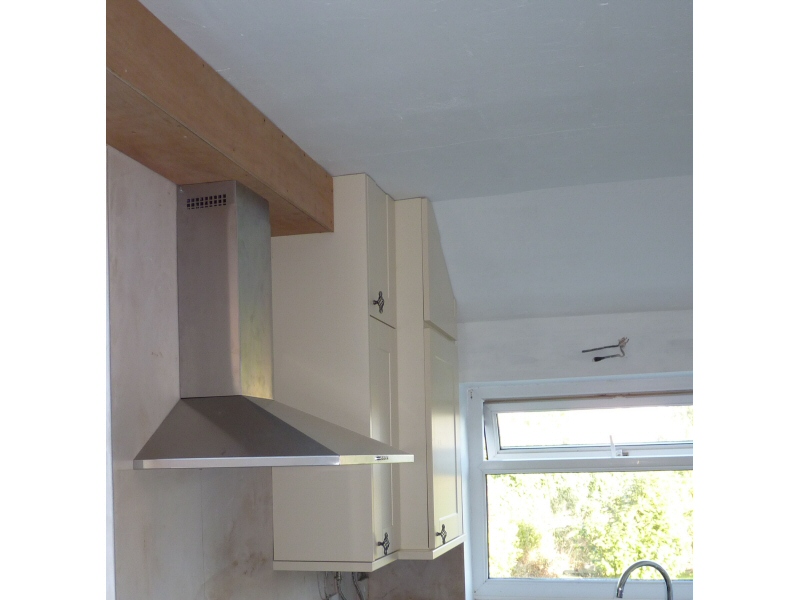 Photo - Fitted Kitchen, Blackpool (5 of 6) - Boxed in pipework and attractive extractor detail. - Fitted Kitchens and Bathrooms - Home - © J C Joinery