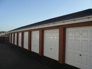 Photo - Glass fibre up and over residential garages at Admirals Sound, Thornton Cleveleys
