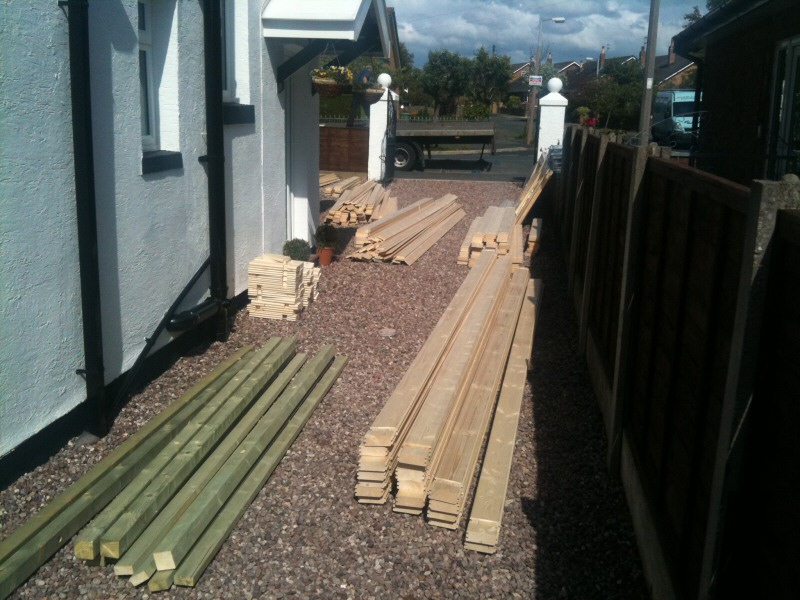 Photo - Outside Office (3 of 7) - The parts are delivered ready for assembly, along with a two sheet instruction manual. - Log Cabins - Home - © J C Joinery