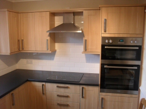 Photo - Fitted kitchen with solid oak units for Fleetwood customer